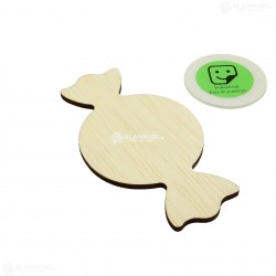 Oglinda Blank din Placaj - Bombonica - 12.5x6.5 cm