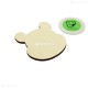 Oglinda Blank din Placaj - Ursulet - 8.5x7.5 cm