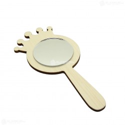 Oglinda Blank din Placaj - Coronita - 15x7 cm