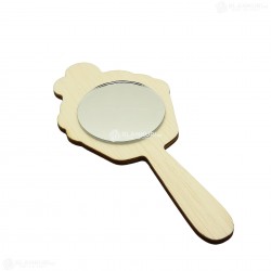 Oglinda Blank din Placaj - Cupcake - 15x7 cm