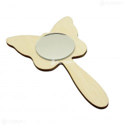 Oglinda Blank din Placaj - Fluture - 15.5x10 cm