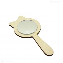 Oglinda Blank din Placaj - Fundita - 14x6.5 cm