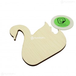 Oglinda Blank din Placaj - Lebada - 11x10 cm