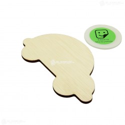 Oglinda Blank din Placaj - Masinuta - 12.5x7.5 cm