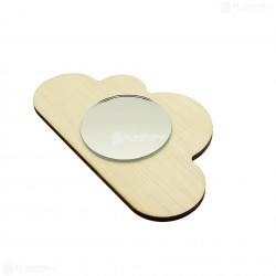 Oglinda Blank din Placaj - Norisor - 12.5x7.5 cm