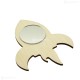 Oglinda Blank din Placaj - Racheta - 13.5x11 cm