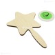 Oglinda Blank din Placaj - Stea - 15x9.5 cm