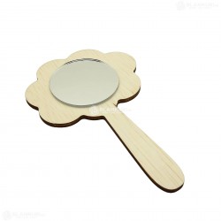 Oglinda Blank din Placaj - Vata de Zahar - 14x9 cm