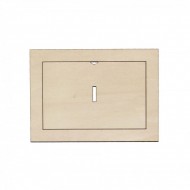 Rama Foto Blank din Lemn - 18x13 cm