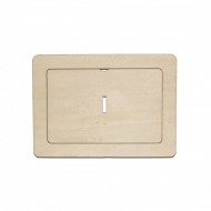 Rama Foto Blank din Lemn - 18x13 cm - Colturi Rotunjite