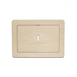 Rama Foto Blank din Lemn - 18x13 cm - Colturi Rotunjite