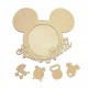 Kit Personalizat - Rama Foto Blank din Lemn - Soricel Kit Personalizat - Rama Foto Blank din Lemn - Soricel