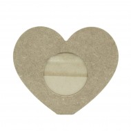 Rama Foto Blank - Model Inima - 17x14 CM