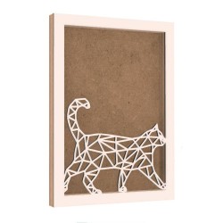 Rama din MDF pentru Muschi sau Licheni - Pisica - 350x250x26 mm