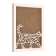 Rama din MDF pentru Muschi sau Licheni - Pisica - 350x250x26 mm