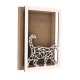 Rama din MDF pentru Muschi sau Licheni - Pisica - 350x250x26 mm