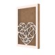 Rama din MDF pentru Muschi sau Licheni - Inima - 350x250x26 mm