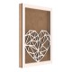Rama din MDF pentru Muschi sau Licheni - Inima - 350x250x26 mm