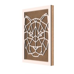 Rama din MDF pentru Muschi sau Licheni - Leu - 350x250x26 mm