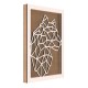 Rama din MDF pentru Muschi sau Licheni - Tigru - 350x250x26 mm