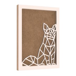 Rama din MDF pentru Muschi sau Licheni - Vulpe - 350x250x26 mm