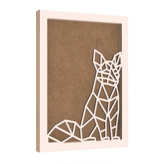Rama din MDF pentru Muschi sau Licheni - Vulpe - 350x250x26 mm Rama din MDF pentru Muschi sau Licheni - Vulpe - 350x250x26 mm