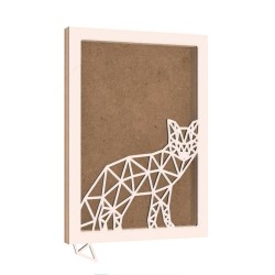 Rama din MDF pentru Muschi sau Licheni - Vulpita - 350x250x26 mm