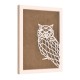 Rama din MDF pentru Muschi sau Licheni - Bufnita Mica - 350x250x26 mm