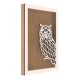 Rama din MDF pentru Muschi sau Licheni - Bufnita Mica - 350x250x26 mm