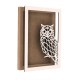 Rama din MDF pentru Muschi sau Licheni - Bufnita Mica - 350x250x26 mm