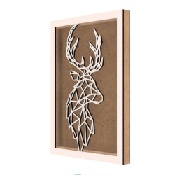 Rama din MDF pentru Muschi sau Licheni - Ren - 350x250x26 mm