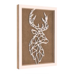 Rama din MDF pentru Muschi sau Licheni - Ren - 350x250x26 mm