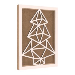 Rama din MDF pentru Muschi sau Licheni - Brad - B1 - 350x250x26 mm