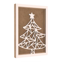 Rama din MDF pentru Muschi sau Licheni - Brad - B2 - 350x250x26 mm