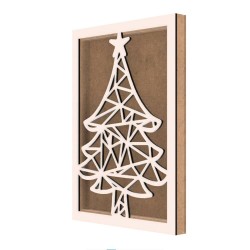 Rama din MDF pentru Muschi sau Licheni - Brad - B3 - 350x250x26 mm