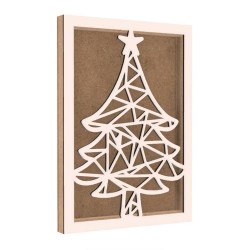 Rama din MDF pentru Muschi sau Licheni - Brad - B3 - 350x250x26 mm