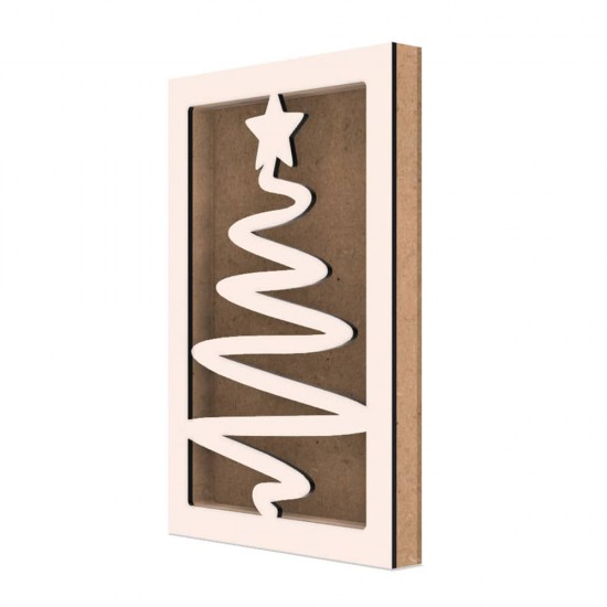 Rama din MDF pentru Muschi sau Licheni - Brad - B5 - 298x198x26 mm