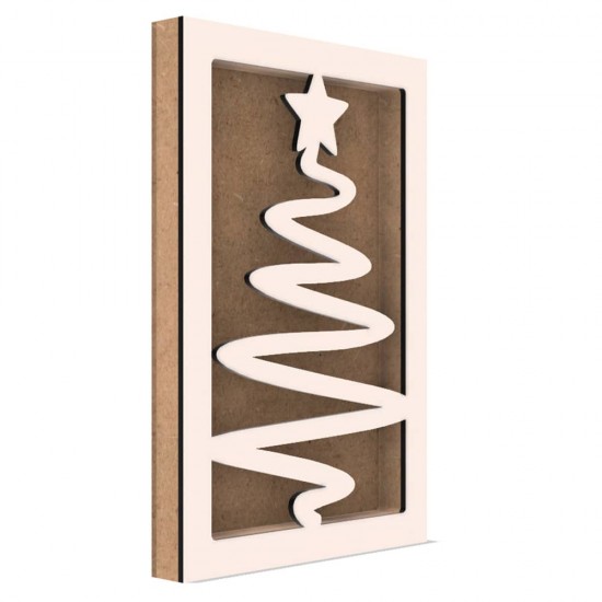 Rama din MDF pentru Muschi sau Licheni - Brad - B5 - 298x198x26 mm