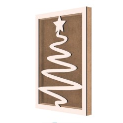 Rama din MDF pentru Muschi sau Licheni - Brad - B5 - 350x250x26 mm