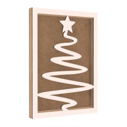 Rama din MDF pentru Muschi sau Licheni - Brad - B5 - 350x250x26 mm