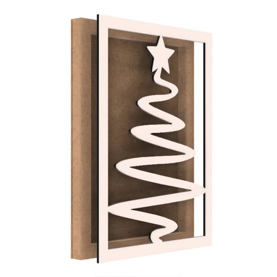 Rama din MDF pentru Muschi sau Licheni - Brad - B5 - 350x250x26 mm