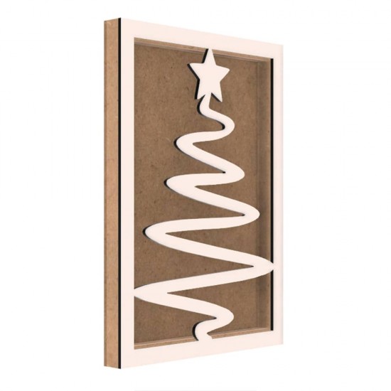 Rama din MDF pentru Muschi sau Licheni - Brad - B5 - 350x250x26 mm