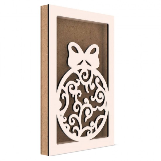 Rama din MDF pentru Muschi sau Licheni - Glob - 298x198x26 mm