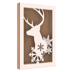 Rama din MDF pentru Muschi sau Licheni - Ren si Fulgi - 298x198x26 mm Rama din MDF pentru Muschi sau Licheni - Ren si Fulgi - 298x198x26 mm