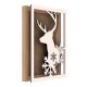 Rama din MDF pentru Muschi sau Licheni - Ren si Fulgi - 350x250x26 mm