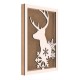 Rama din MDF pentru Muschi sau Licheni - Ren si Fulgi - 350x250x26 mm