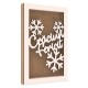 Rama din MDF pentru Muschi sau Licheni - Craciun Fericit - 298x198x26 mm