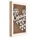 Rama din MDF pentru Muschi sau Licheni - Craciun Fericit - 298x198x26 mm