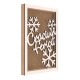 Rama din MDF pentru Muschi sau Licheni - Craciun Fericit - 350x250x26 mm