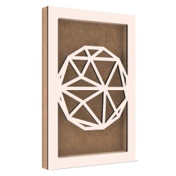 Rama din MDF pentru Muschi sau Licheni - Glob - G2 - 298x198x26 mm Rama din MDF pentru Muschi sau Licheni - Glob - G2 - 298x198x26 mm